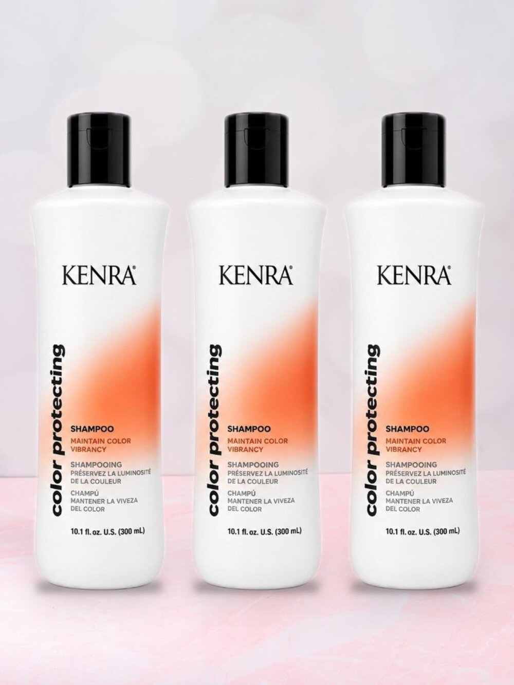 3 Pack Kenra Color Safe Hair Shampoo Color Protecting 10.1 fl oz / 300 ml